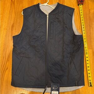BYLT Basics Men's Dark Blue Quilted Vest